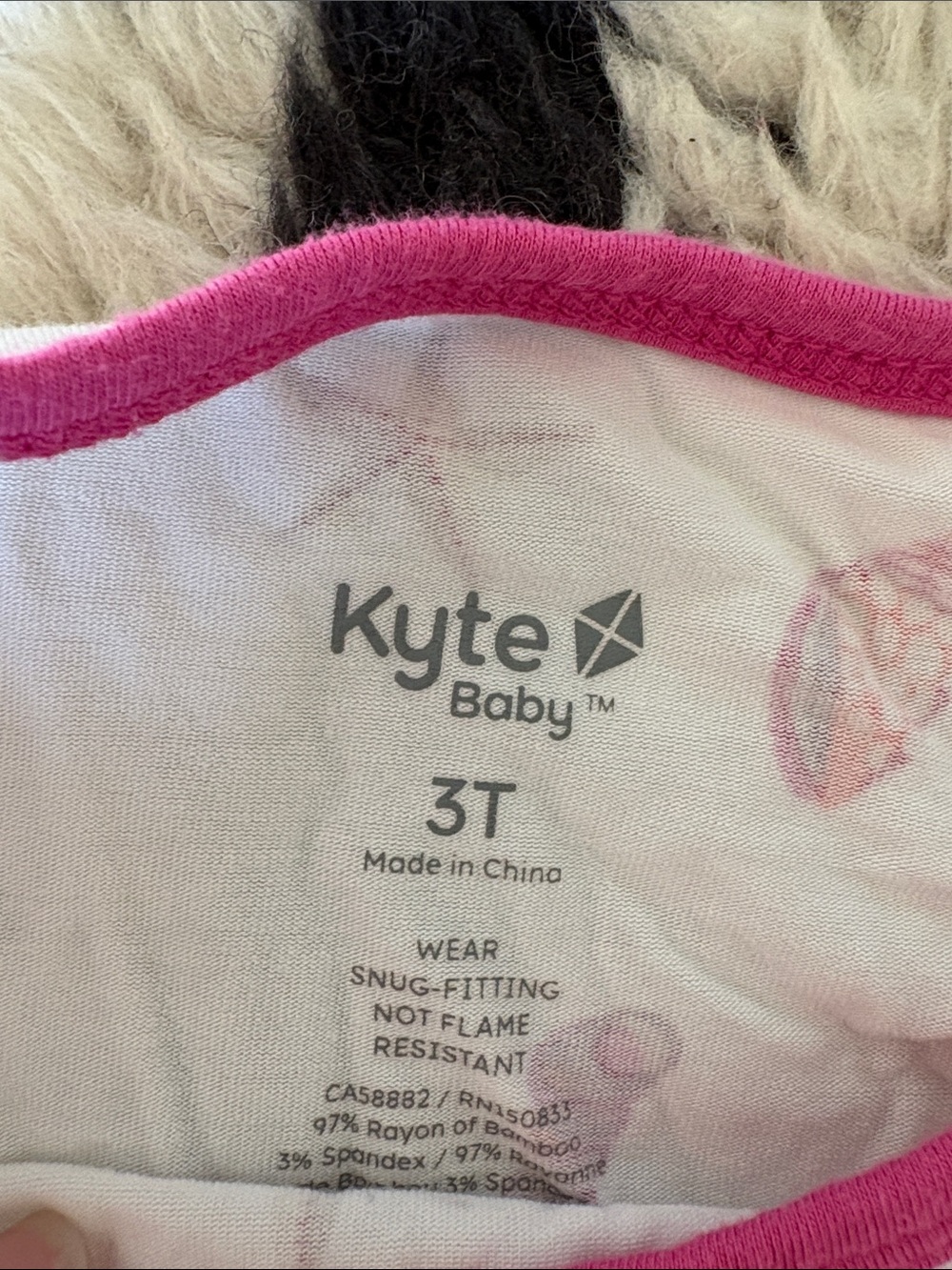 Kyte Pink Shell-Print Pajama Set - Picture 2 of 3